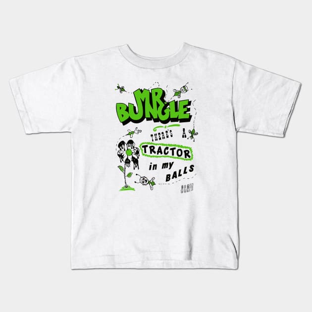 Mr Bungle - Tractor Balls Kids T-Shirt by RileyDixon